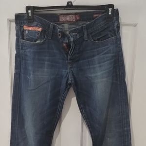 Lucky Brand Blue Slim Jeans with Distressed Look